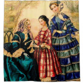 1852 Frans bord mode Douchegordijn (Voorkant)