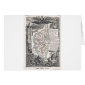 1852 Kaart van Corsica