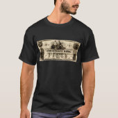 1853 Cochituate 50 dollar biljet T-shirt (Voorkant)