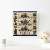 1853 Cochituate 50 dollar biljet Vierkante Klok (Huis)