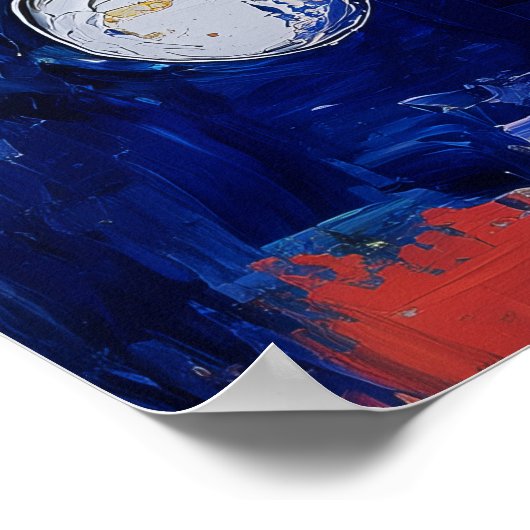 1853 Dreamlike Flow Poster (Hoek)