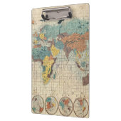 1853 Japanse wereldkaart van Suido Nakajima Klembord (Links)