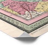 1853 North Carolina, Map, Poster (Hoek)