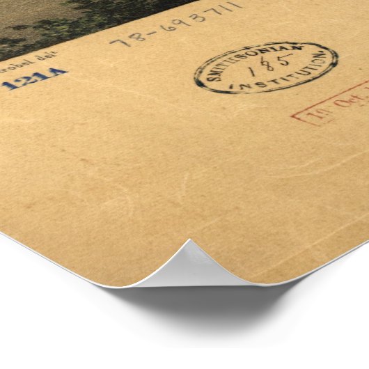 1853 Saint Paul, MN Birds Eye Uitzicht Panoramic M Poster (Hoek)