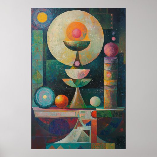 1854 Dreamlike Flow Poster (Voorkant)