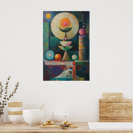 1854 Dreamlike Flow Poster (Keuken)