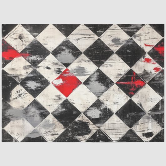 1854-Harlequin Bloeden Tissuepapier (Voorkant)