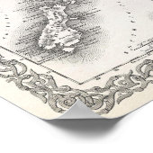 1855 Colton Map of Hawaii and New Zealand Poster (Hoek)