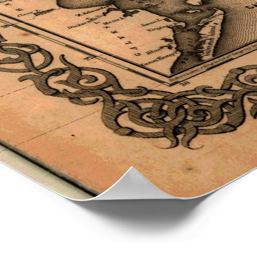 1855 Map of Texas Poster (Hoek)