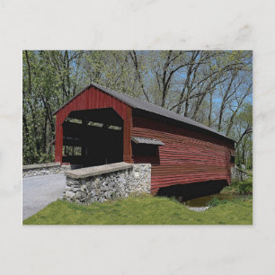 1856 Covered Bridge Briefkaart