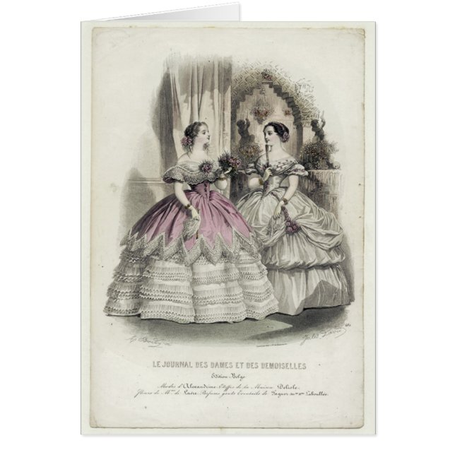 1856 Illustratie - Art Card (met bericht) (Voorkant)