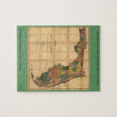 1856 Kaart van de staat Florida door Columbus Drew Legpuzzel (Horizontaal)