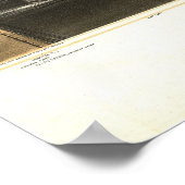 1856 New York City NY Birds Eye Uitzicht Panoramic Poster (Hoek)