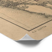 1857 Kaart van het voorgestelde Arizona-gebied en Poster (Hoek)