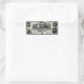 1858 Alabama tiendollarbiljet Ronde Sticker (Tas)