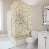 1858 Kaart: Itineraire des Omnibus dans Paris Fran Douchegordijn (In situ)