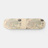 1858 Map of Ariege Department, Frankrijk Persoonlijk Skateboard (Horizontaal)