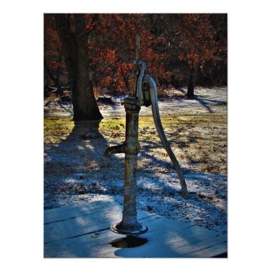 "1858 Waterpomp" Foto Afdruk (Voorkant)