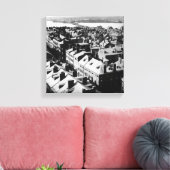 1859: De stad Boston, Massachusetts Canvas Afdruk (Insitu (Woonkamer))