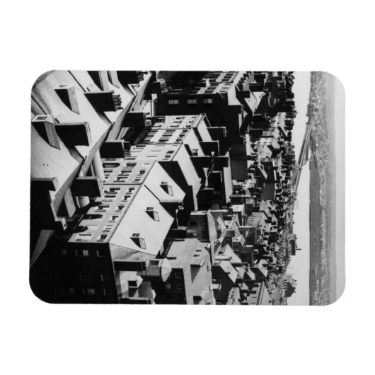 1859: De stad Boston, Massachusetts Magneet (Horizontaal)