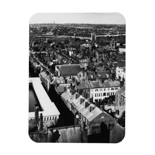 1859: De stad Boston, Massachusetts Magneet (Verticaal)