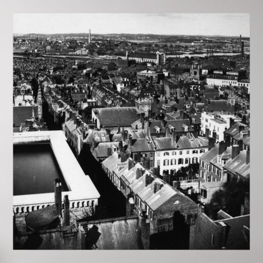 1859: De stad Boston, Massachusetts Poster (Voorkant)