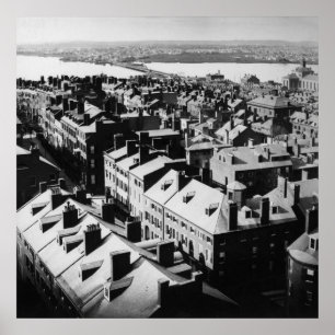 1859: De stad Boston, Massachusetts Poster