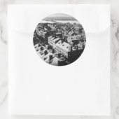 1859: De stad Boston, Massachusetts Ronde Sticker (Tas)