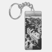 1859: De stad Boston, Massachusetts Sleutelhanger (Voorkant Links)
