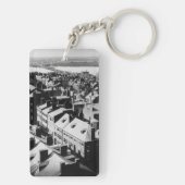1859: De stad Boston, Massachusetts Sleutelhanger (achterkant)