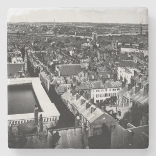1859:  De stad Boston, Massachusetts Stenen Onderzetter