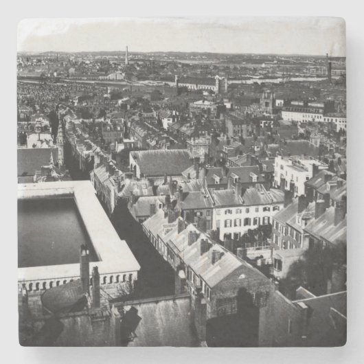 1859: De stad Boston, Massachusetts Stenen Onderzetter (Voorkant)
