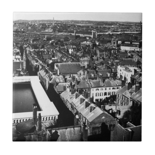 1859:  De stad Boston, Massachusetts Tegeltje (Voorkant)