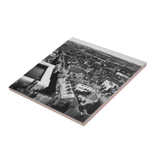 1859:  De stad Boston, Massachusetts Tegeltje (Zijkant)