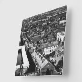 1859:  De stad Boston, Massachusetts Vierkante Klok (Hoek)