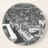 1859:  De stad Boston, Massachusetts Zandsteen Onderzetter (Voorkant)