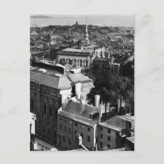 1859: Een uitzicht van Boston die naar het zuiden  Briefkaart (Voorkant)