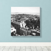 1859: Een uitzicht van Boston die naar het zuiden Canvas Afdruk (Insitu (Houten vloer))
