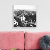 1859: Een uitzicht van Boston die naar het zuiden Canvas Afdruk (Insitu (Woonkamer))