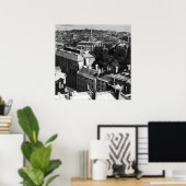 1859: Een uitzicht van Boston die naar het zuiden  Poster (Thuiskantoor)