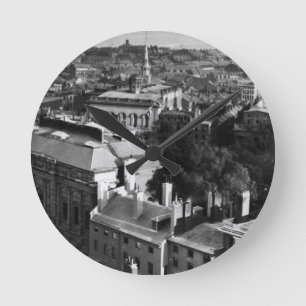 1859:  Een uitzicht van Boston die naar het zuiden Ronde Klok