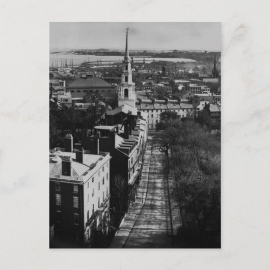 1859: Een uitzicht van Boston uit het State House Briefkaart (Voorkant)