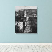 1859: Een uitzicht van Boston uit het State House Canvas Afdruk (Insitu (Houten vloer))