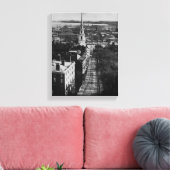 1859: Een uitzicht van Boston uit het State House Canvas Afdruk (Insitu (Woonkamer))