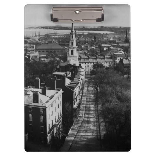 1859: Een uitzicht van Boston uit het State House Klembord (Voorkant)