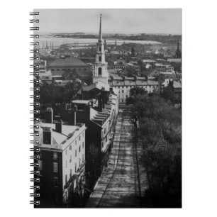 1859: Een uitzicht van Boston uit het State House Notitieboek