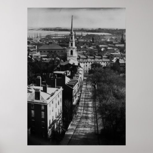 1859: Een uitzicht van Boston uit het State House Poster (Voorkant)