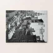 1859:  Verkeer en winkels in Washington Street Legpuzzel (Horizontaal)