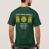 185e Armor Regiment T-shirt (Achterkant)