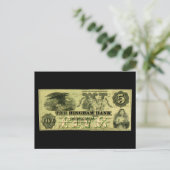 1860 Hingham Massachusetts 5 dollar biljet Briefkaart (Staand voorkant)